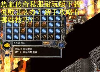 热血传奇私服耐玩版下载失败怎么办?新手攻略有哪些技巧? 热血传奇私服耐玩版下载失败怎么办?新手攻略有哪些技巧?