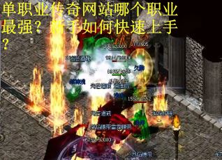 单职业传奇网站哪个职业最强？新手如何快速上手？