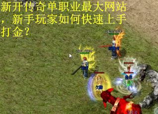 新开传奇单职业最大网站，新手玩家如何快速上手打金？