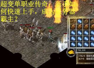 超变单职业传奇：新手如何快速上手，成为服务器霸主？