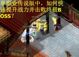 单职业传说版中，如何快速提升战力并击败终极BOSS？