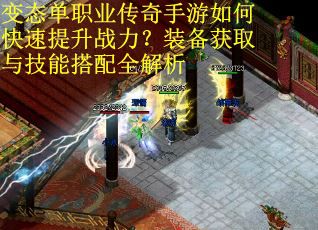 变态单职业传奇手游如何快速提升战力？装备获取与技能搭配全解析