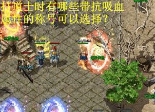 打道士时有哪些带抗吸血属性的称号可以选择？