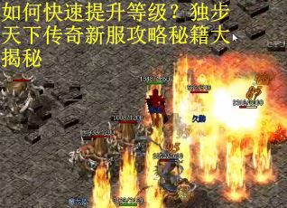 如何快速提升等级？独步天下传奇新服攻略秘籍大揭秘