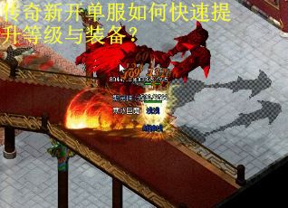 传奇新开单服如何快速提升等级与装备？